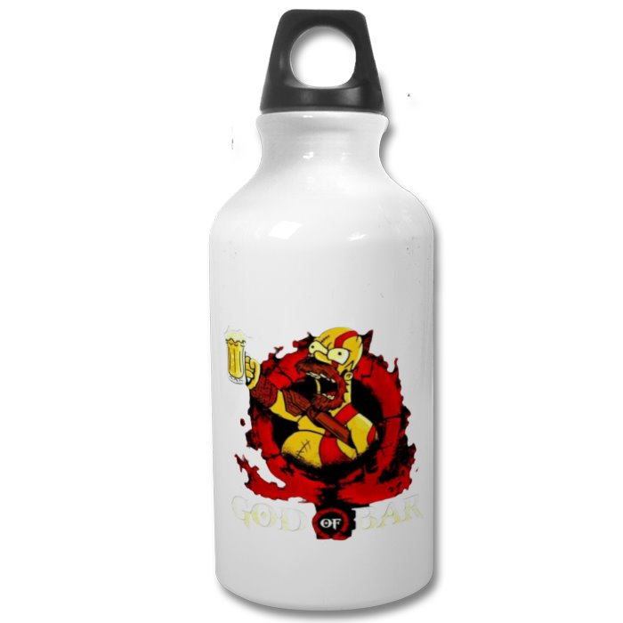 The Simpsons x God Of War - God Of Bar Water Bottle