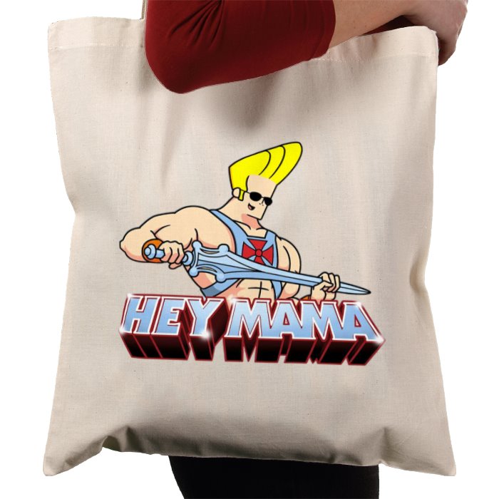 Johnny Bravo x He-Man - Hey Mama Tote Bag