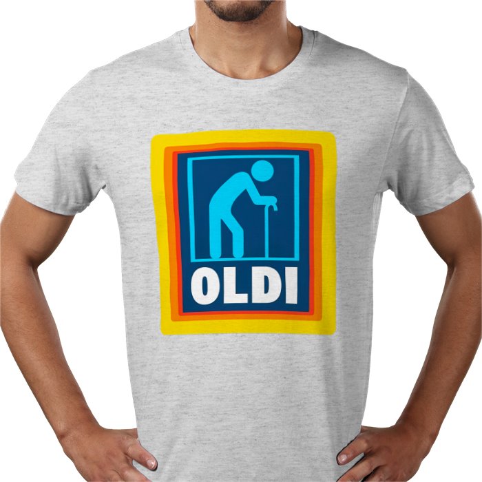 ALDI Parody OLDI T-shirt