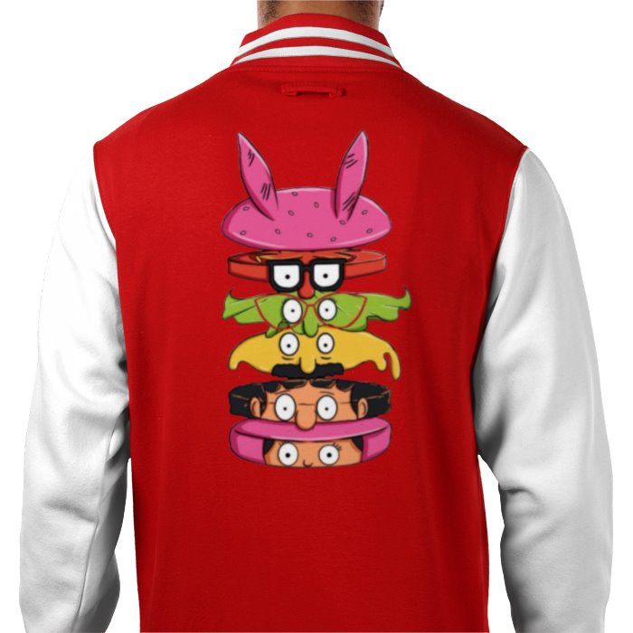 Bobs Burgers - Sliced Burger Varsity Jacket