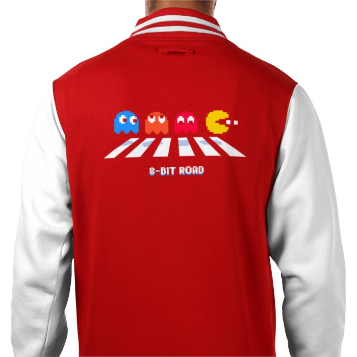 Pac-Man - 8 Bit Road Varsity Jacket
