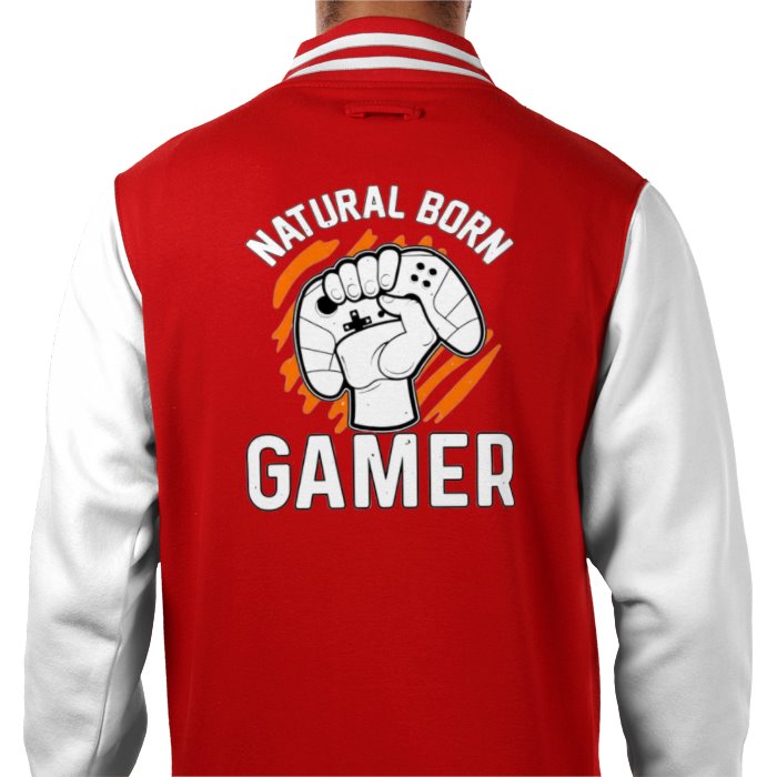 Natural Born Gamer Varsity Jacket