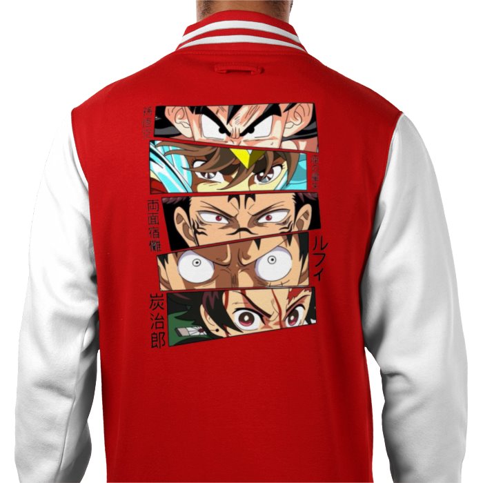 Anime Eyes Varsity Jacket