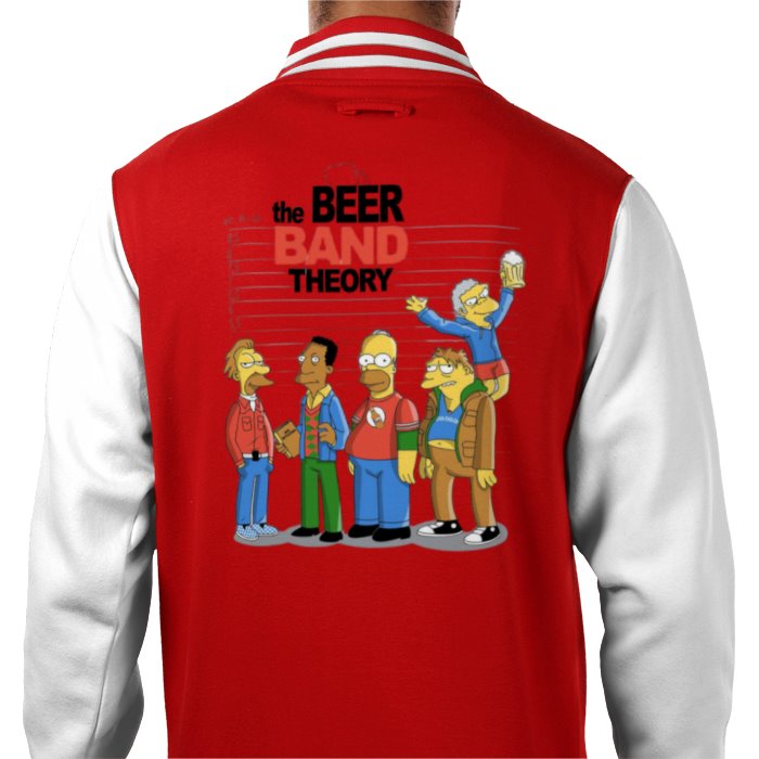 The Simpsons x The Big Bang Theory - Beer Band Theory Varsity Jacket
