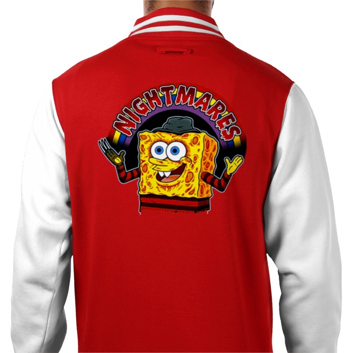 SpongeBob SquarePants x A Nightmare On Elm Street - Nightmares Varsity Jacket
