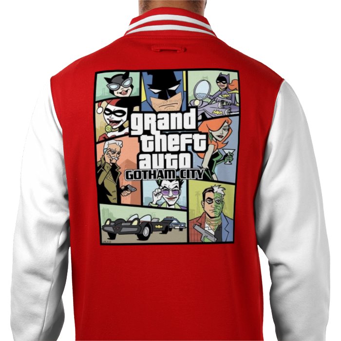 Batman x Grand Theft Auto - Grand Theft Auto Gotham Varsity Jacket