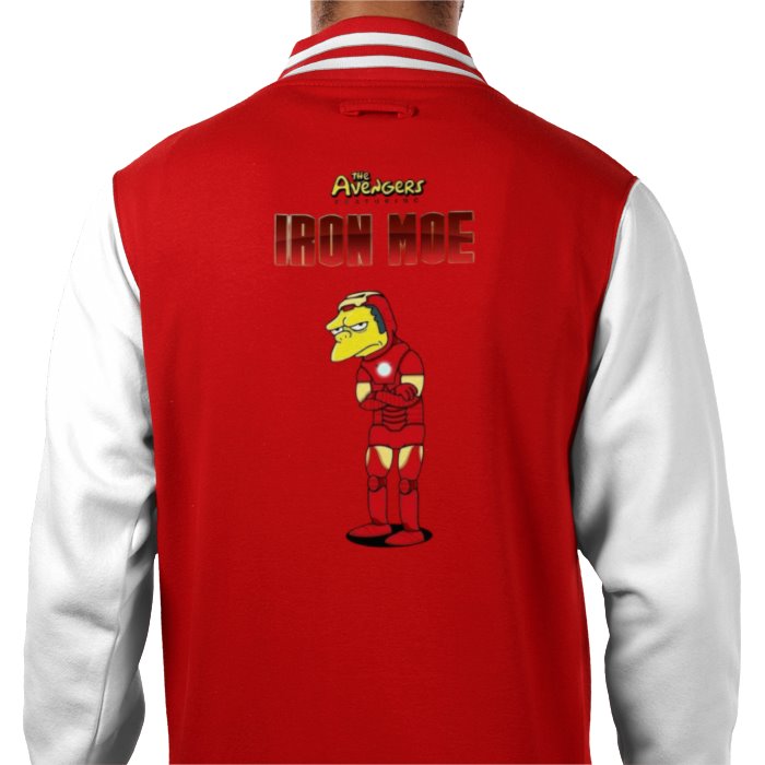The Simpsons x Iron Man - Iron Moe Varsity Jacket
