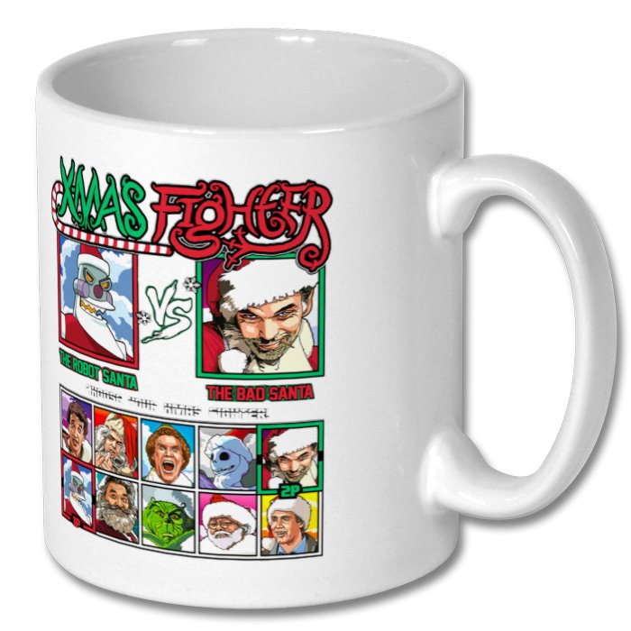 Robot Santa x Bad Santa - Robot Santa Vs Bad Santa | 10oz Mug