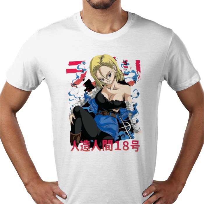Dragon Ball Z Raunchy Android 18 T-Shirt | Android 18 DBZ Anime Tee