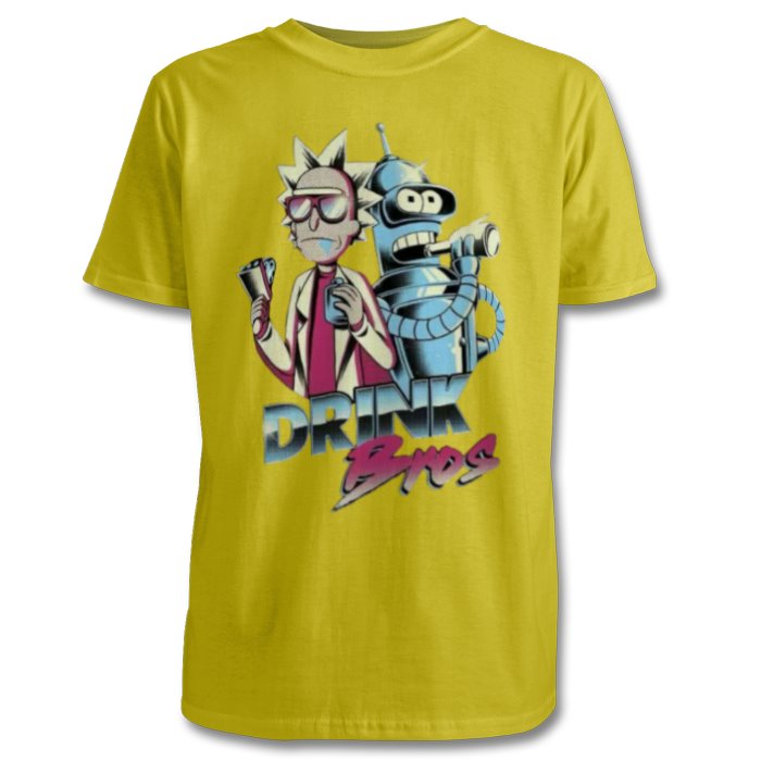 Rick & Morty x Futurama - Drink Bros T-shirt