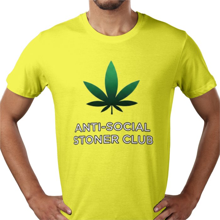 Anti-Social Stoner Club T-Shirt | Funny 420 Cannabis Graphic Tee