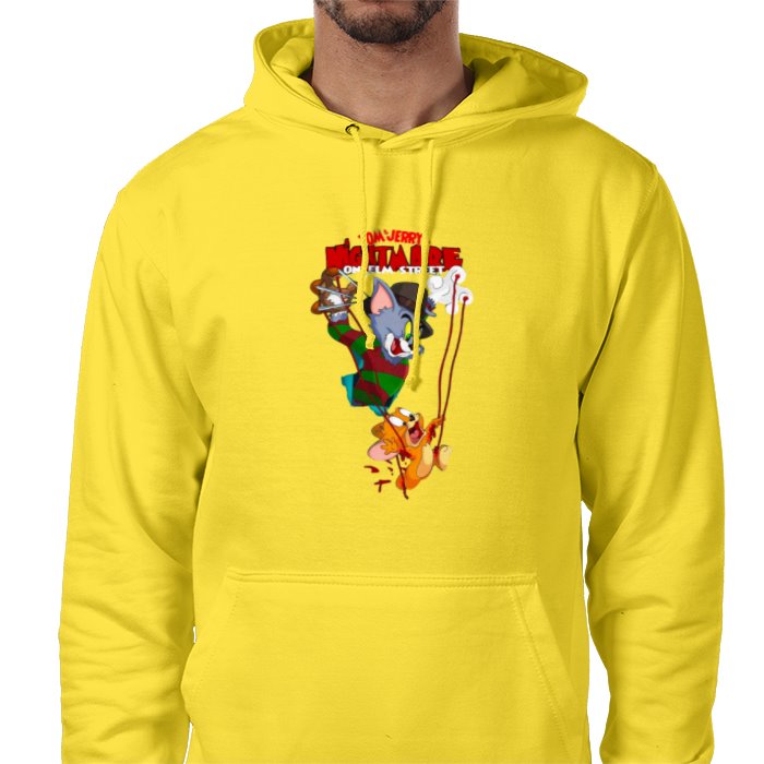 Tom And Jerry & A Nightmare On Elm Street - Freddy & Jerry Value Hoodie