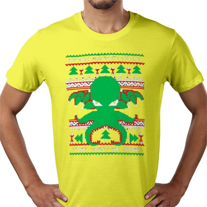 Ugly Jumper Style - Cthulhu Cultist Christmas T Shirt