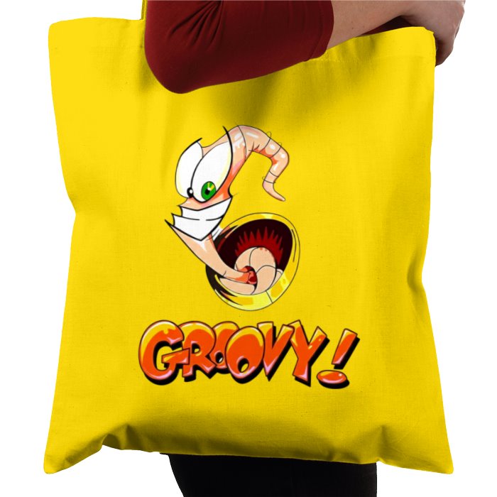 Earth Worm Jim - Groovy Tote Bag