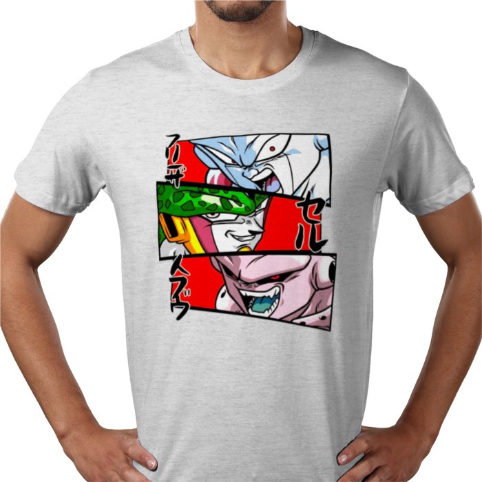 Dragon Ball Z Faces of Evil T-Shirt | DBZ Villains Anime Tee