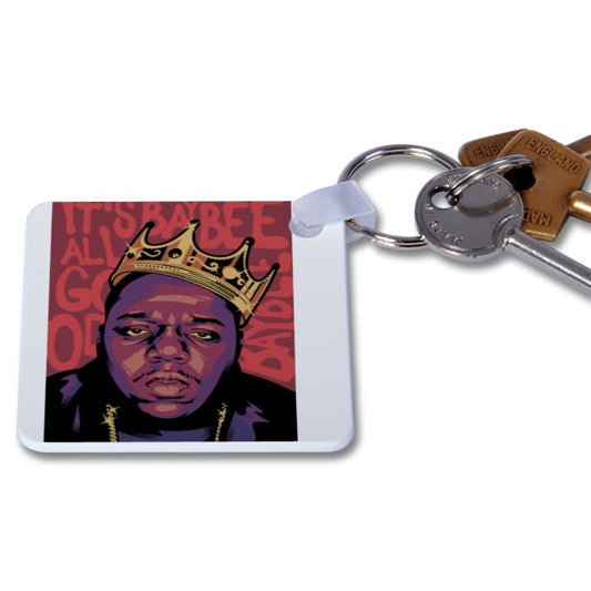 Biggie Smalls Art Style Keyring