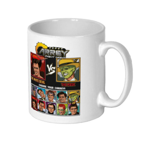 Jim Carrey & Fight Night & Street Fighter - Super Carrey Fight Night Carrey Mug