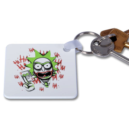 Rick & Morty x Batman - Joker Rick Keyring