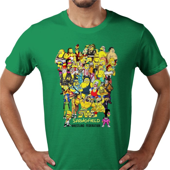 The Simpsons — WWF Parody T-Shirt