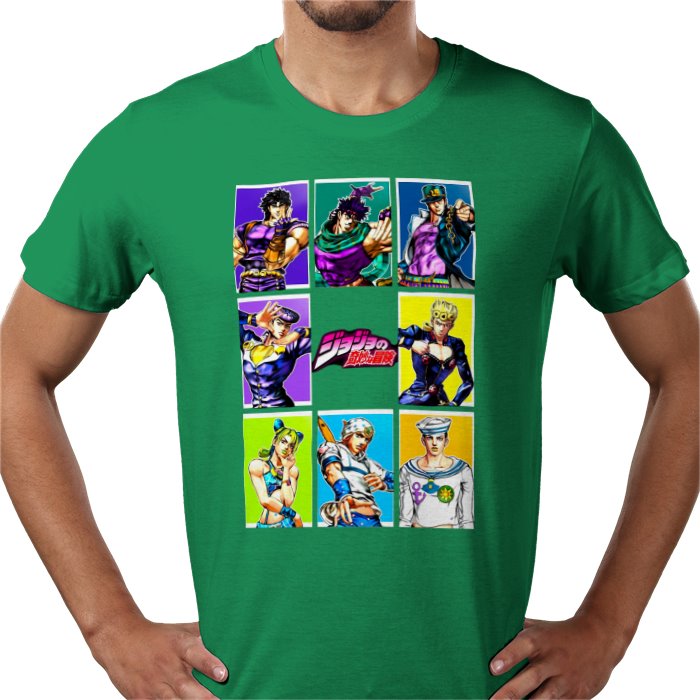 JoJo's Bizarre Adventure - Grid Collage T-Shirt
