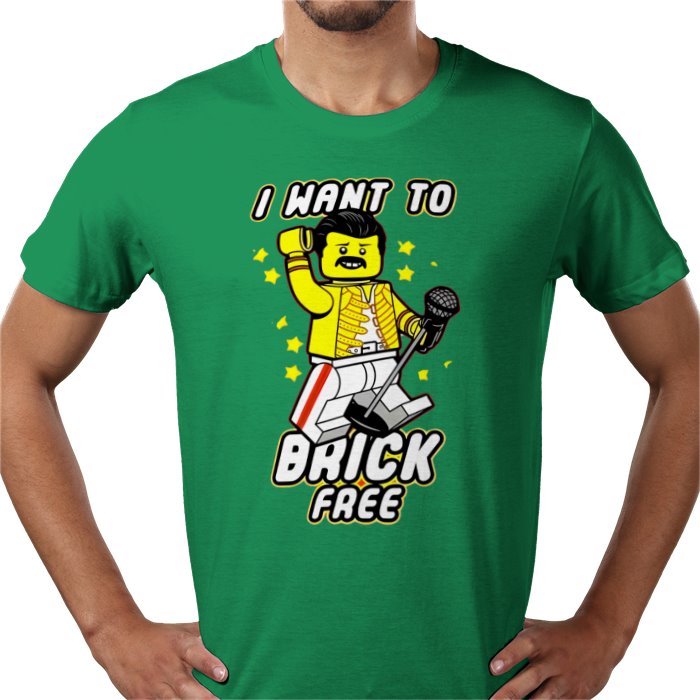 Freddy Mercury - Brick Free T-Shirt