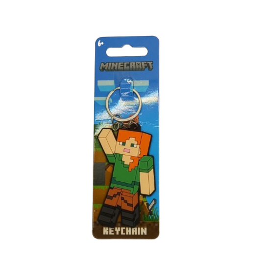 Minecraft Steve Rubber Keychain | Gaming Gift