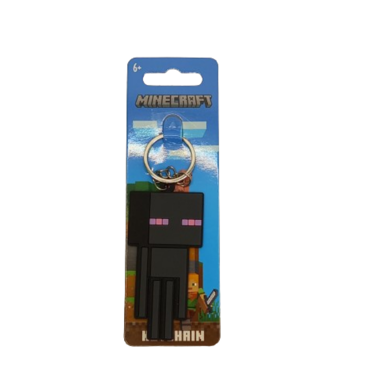 Minecraft Diamond Sword Rubber Keychain | Gaming Gift