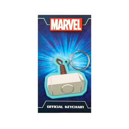 Mjolnir Rubber Keychain | Marvel Thor Gift