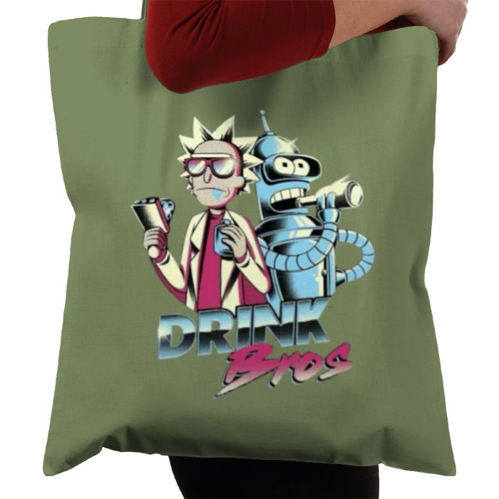 Rick & Morty x Futurama - Drink Bros Tote Bag