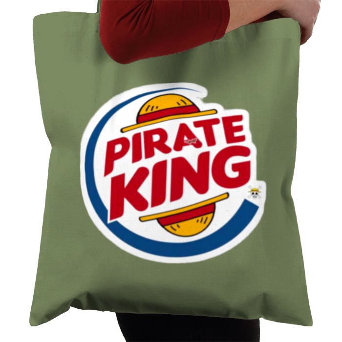 One Piece & Burger King - Pirate King Tote Bag