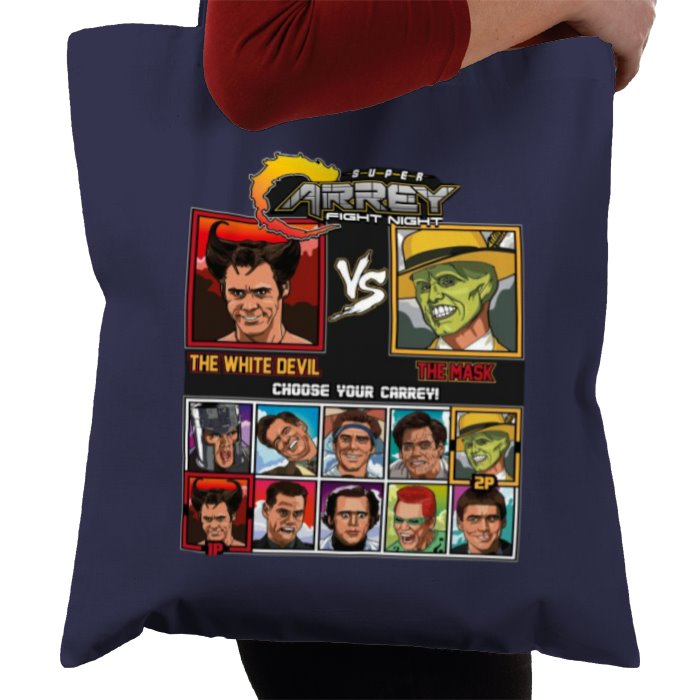 Jim Carrey & Fight Night & Street Fighter - Super Carrey Fight Night Tote Bag