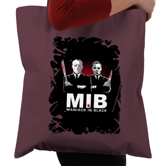 Men In Black & Friday 13th & Halloween - Maniacs In Black Tote Bag