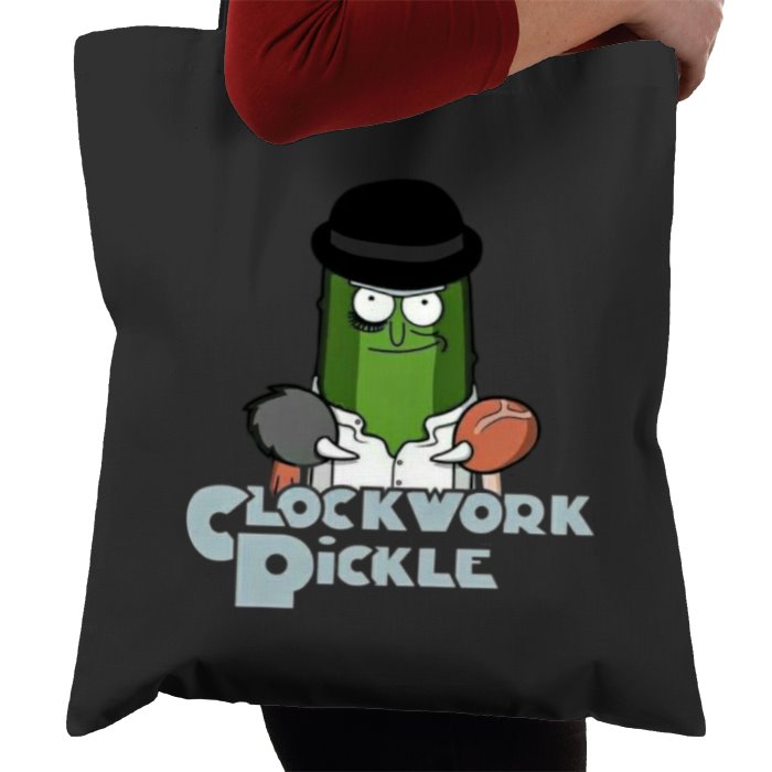 Rick & Morty & A Clockwork Orange - A Clockwork Pickle Tote Bag