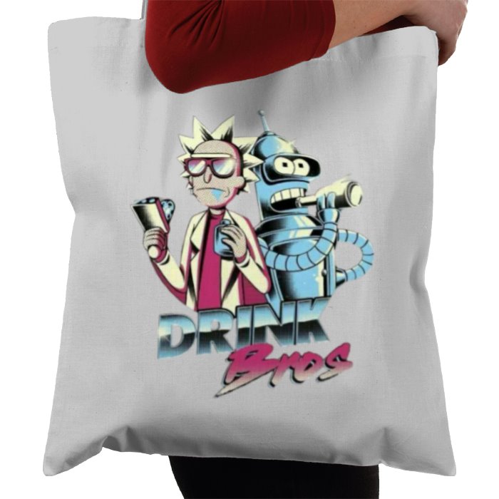 Rick & Morty x Futurama - Drink Bros Tote Bag