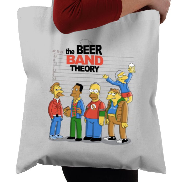 The Simpsons & The Big Bang Theory - Beer Band Theory Tote Bag