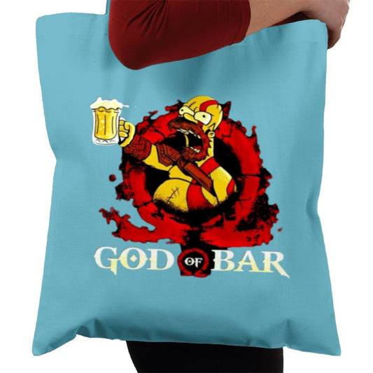 The Simpsons x God Of War - God Of Bar Tote Bag