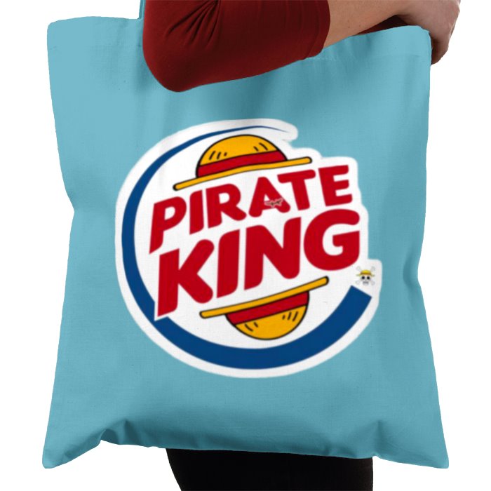 One Piece & Burger King - Pirate King Tote Bag