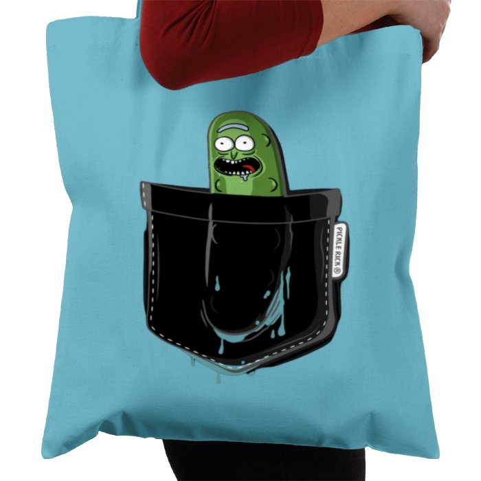 Rick & Morty - Pickle Rick Pocket Tote Bag