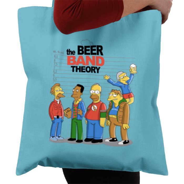 The Simpsons & The Big Bang Theory - Beer Band Theory Tote Bag