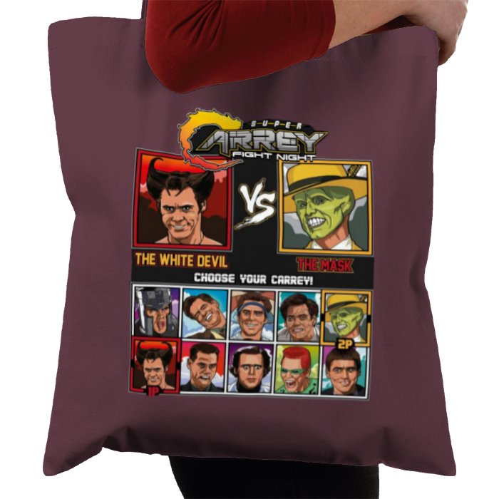 Jim Carrey & Fight Night & Street Fighter - Super Carrey Fight Night Tote Bag