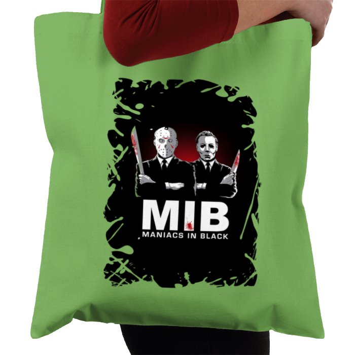 Men In Black & Friday 13th & Halloween - Maniacs In Black Tote Bag