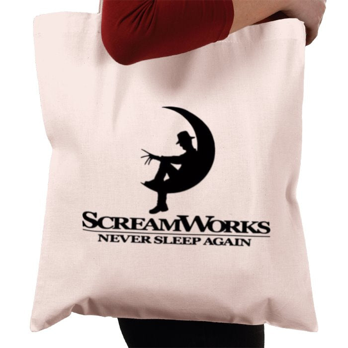 A Nightmare On Elm Street & DreamWorks - ScreamWorks Tote Bag