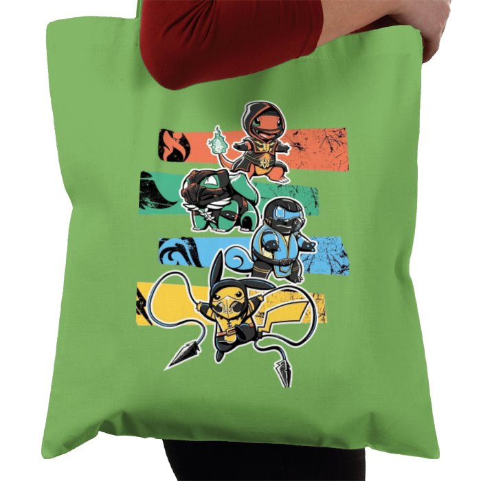 Pokémon & Mortal Kombat - Kombat Starters Tote Bag