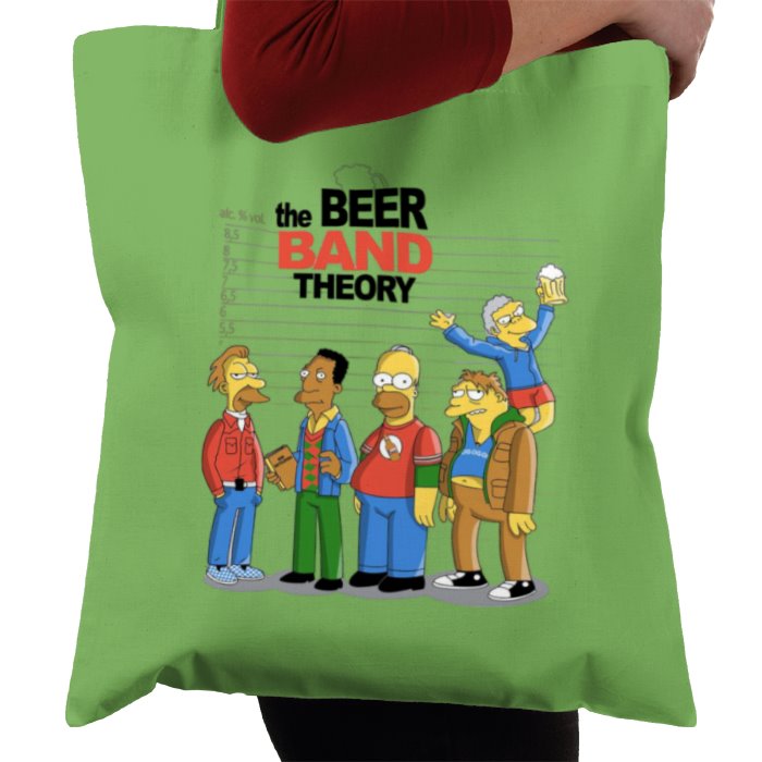 The Simpsons & The Big Bang Theory - Beer Band Theory Tote Bag