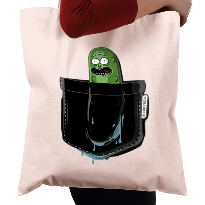 Rick & Morty - Pickle Rick Pocket Tote Bag