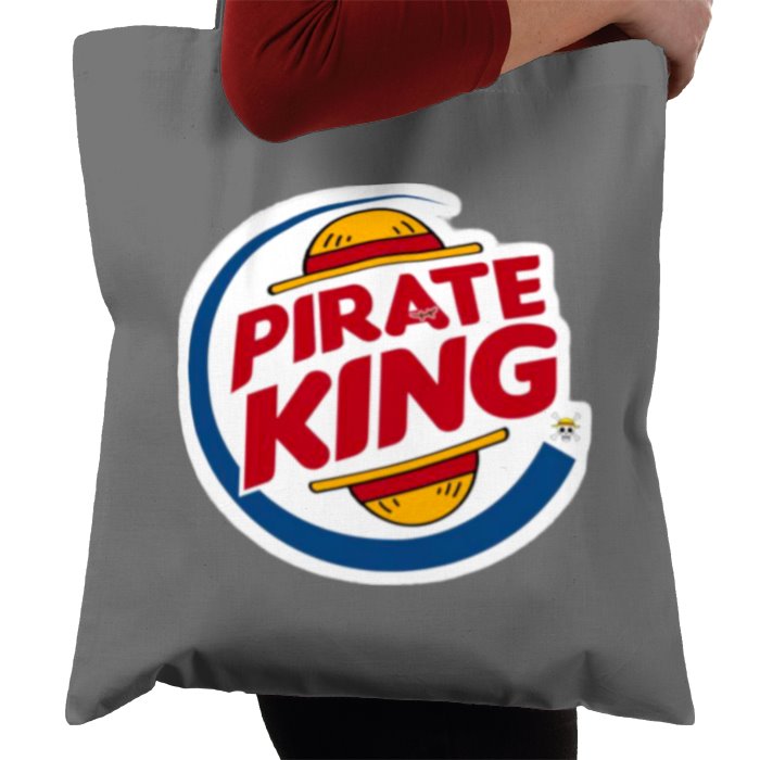 One Piece & Burger King - Pirate King Tote Bag