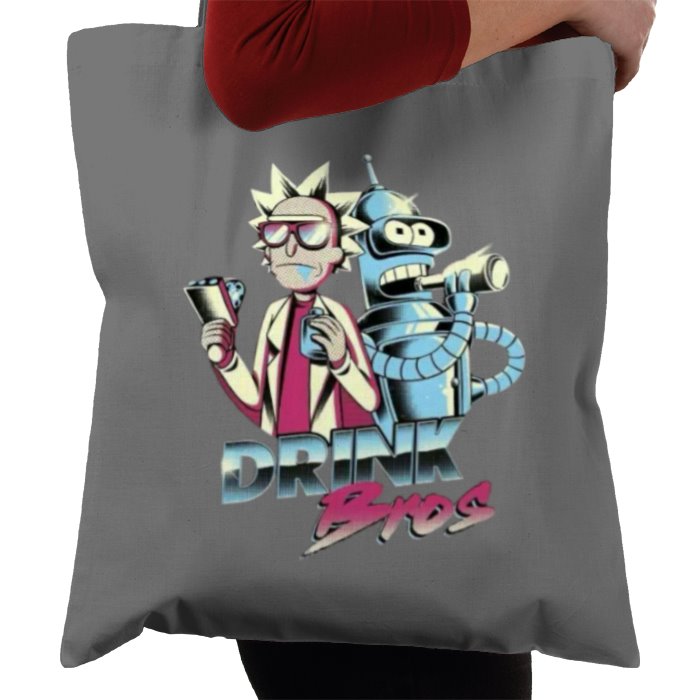 Rick & Morty x Futurama - Drink Bros Tote Bag