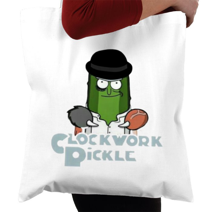 Rick & Morty & A Clockwork Orange - A Clockwork Pickle Tote Bag