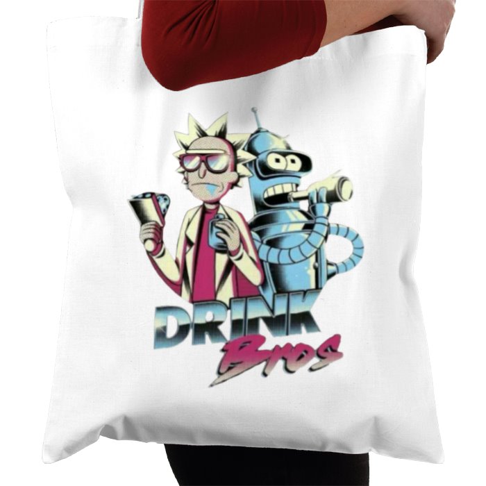 Rick & Morty x Futurama - Drink Bros Tote Bag