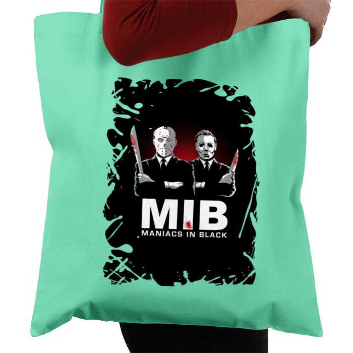 Men In Black & Friday 13th & Halloween - Maniacs In Black Tote Bag